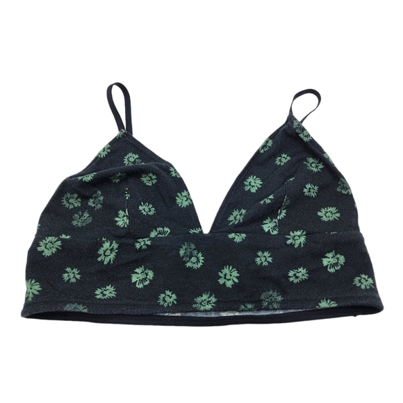 Madewell Women's Floral Print Triangle Bikini Top - L - Picture 1 of 5